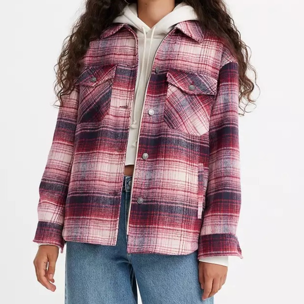 NWT Levi’s PLAID SHIRT JACKET